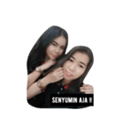 si cantik Ika ＆ Inur (CECAN SRD)（個別スタンプ：3）