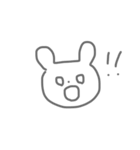 rough＆simple bear（個別スタンプ：3）