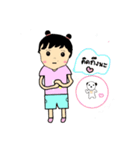 Little girl＆Cute dog（個別スタンプ：15）