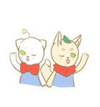 Lantern Cat ＆ Leaf Fox（個別スタンプ：9）