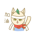 Lantern Cat ＆ Leaf Fox（個別スタンプ：13）