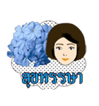 Mom and Flowers（個別スタンプ：26）