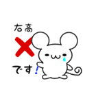 右高さん用ねずみくん（個別スタンプ：37）