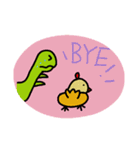 Hen And Dinosaur（個別スタンプ：16）