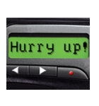 Pager Screen text message (ENGLISH)（個別スタンプ：16）