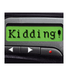 Pager Screen text message (ENGLISH)（個別スタンプ：27）