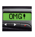 Pager Screen text message (ENGLISH)（個別スタンプ：32）