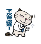 Confused fat cat - Office workers 2（個別スタンプ：12）