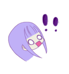 Purple girl~（個別スタンプ：9）