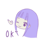 Purple girl~（個別スタンプ：10）