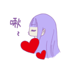 Purple girl~（個別スタンプ：11）