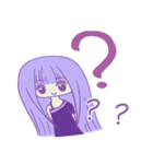 Purple girl~（個別スタンプ：32）