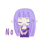 Purple girl~（個別スタンプ：37）