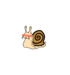 A lazy snail（個別スタンプ：4）