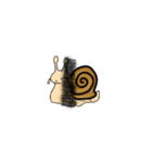 A lazy snail（個別スタンプ：6）