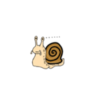 A lazy snail（個別スタンプ：7）