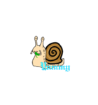 A lazy snail（個別スタンプ：15）