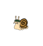 A lazy snail（個別スタンプ：17）