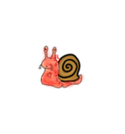 A lazy snail（個別スタンプ：20）