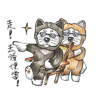 Akita dog Arnold and Akita dog chubby（個別スタンプ：3）