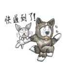 Akita dog Arnold and Akita dog chubby（個別スタンプ：32）