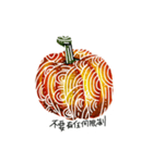 western pumpkin zentangle drawing（個別スタンプ：5）