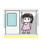 Meng Meng da little girl（個別スタンプ：21）