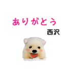 西沢さんが使う可愛い子犬の名前スタンプ（個別スタンプ：3）