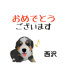 西沢さんが使う可愛い子犬の名前スタンプ（個別スタンプ：15）