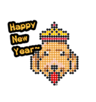 PERLER BEADS DOGS(English)（個別スタンプ：29）