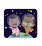 dog and pig are friend（個別スタンプ：32）