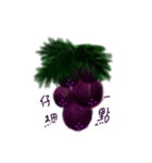 grape drawing created（個別スタンプ：9）