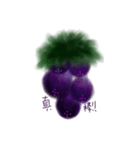 grape drawing created（個別スタンプ：14）