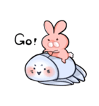 Rabbit and Jellyfish（個別スタンプ：18）