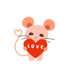 cat ＆ mouse sweet love（個別スタンプ：1）