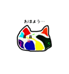 同じ表情でごめんな猫・・・（個別スタンプ：1）