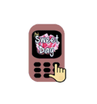 Flower on cell phone（個別スタンプ：11）