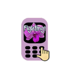 Flower on cell phone（個別スタンプ：13）