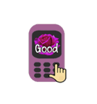 Flower on cell phone（個別スタンプ：23）