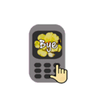 Flower on cell phone（個別スタンプ：24）