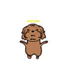 Poodle uncle - chocolate 1（個別スタンプ：17）