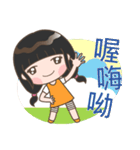 Serious little girl（個別スタンプ：21）