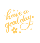 Have a good day letters（個別スタンプ：2）