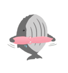 Fatty クジラ ＆ タコ（個別スタンプ：9）