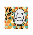 hand drawing daily talk（個別スタンプ：3）