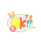 BeachBallVolleyくまちゃん（個別スタンプ：14）