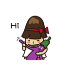 The straw mushroom gril（個別スタンプ：5）