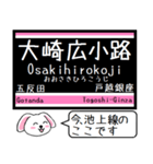 池上線 多摩川線 いまこの駅だよ！タレミー（個別スタンプ：2）