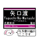 池上線 多摩川線 いまこの駅だよ！タレミー（個別スタンプ：21）