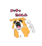 ブルドッグ 犬 むぎちゃん（個別スタンプ：22）